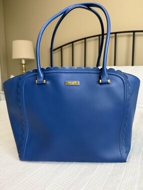 kate spade Hyacinth Maple Court Scalloped Leather Tote